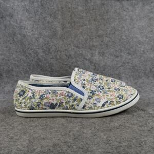 Harborsides Shoes Womens 6 Slip On Casual Sneaker Flats Floral Memory Foam Comfy